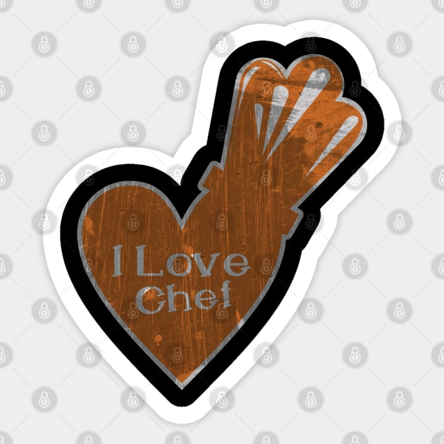 I love heart chef Sticker by Nana On Here